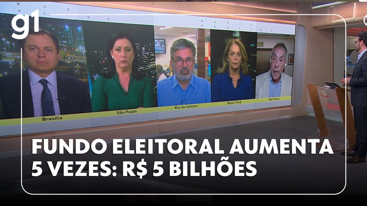 R$ 5 bilhões fundo eleitoral para 2026 aumenta em 5 vezes