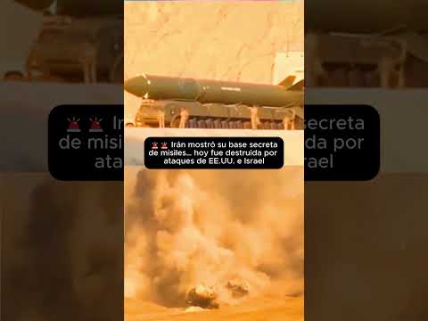 🚨 Irán mostró su base secreta de misiles… hoy fue destruida por ataques de EE.UU. e Israel