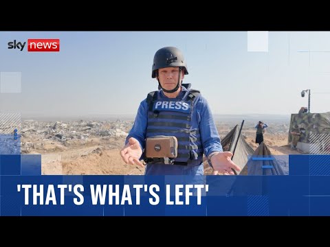 'Reality bites when you come here': Sky's Adam Parsons sees Gaza destruction