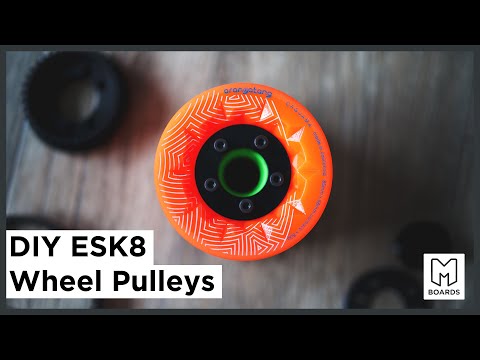 DIY Electric Skateboard Wheel Pulley | Installation Build Guide