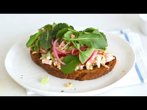 Salmon Salad with Celery and Walnuts- Healthy Appetite with Shira Bocar