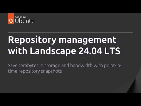 Repository Management with Landscape 24.04 LTS