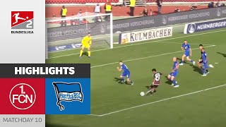 Nürnberg beat Hertha! | 1. FC Nürnberg — Hertha BSC 3-1 | All Goals | Matchday 10 – Bundesliga 2