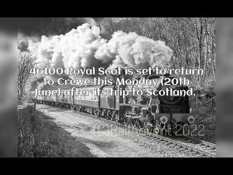 Steam locomotive 46100 Royal Scot to pass through Todmorden and Manchester this Monday