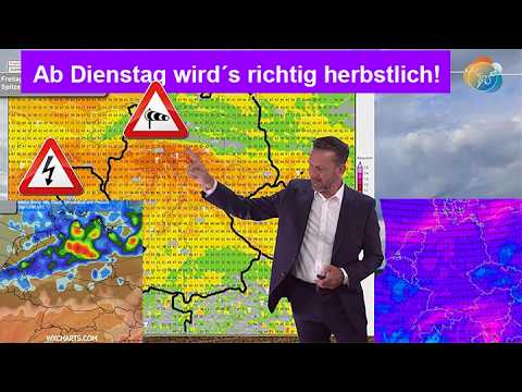 Kurz Wärme, Gewitter &amp; Sturm, dann ab Dienstag richtig herbstlich! Wetterbericht 03.-13.09.2026.
