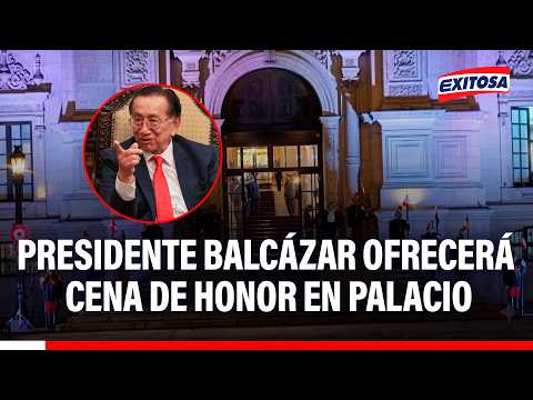 🔴🔵Autoridades de países extranjeros llegan a Palacio para cena de honor del presidente José Balcázar