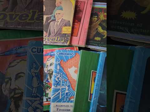 🤩✨️ #cuadernos #años80y90 #historia #carátulas #caligrafía #periódico #colegio #estudiante