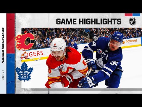 Flames @ Maple Leafs 11/12/21 | NHL Highlights
