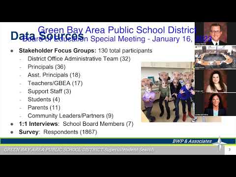 GBAPSD Board of Education Special Meeting: January 16, 2023
