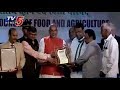 Pocharam receives farm leadership award on behalf of KCR