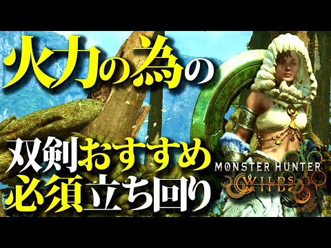 【上級者になる為に】火力が出ない人は新要素が原因！！必ず知っておきたい双剣必須立回り＆コンボ【モンハンワイルズ/モンスターハンター/MHwilds】