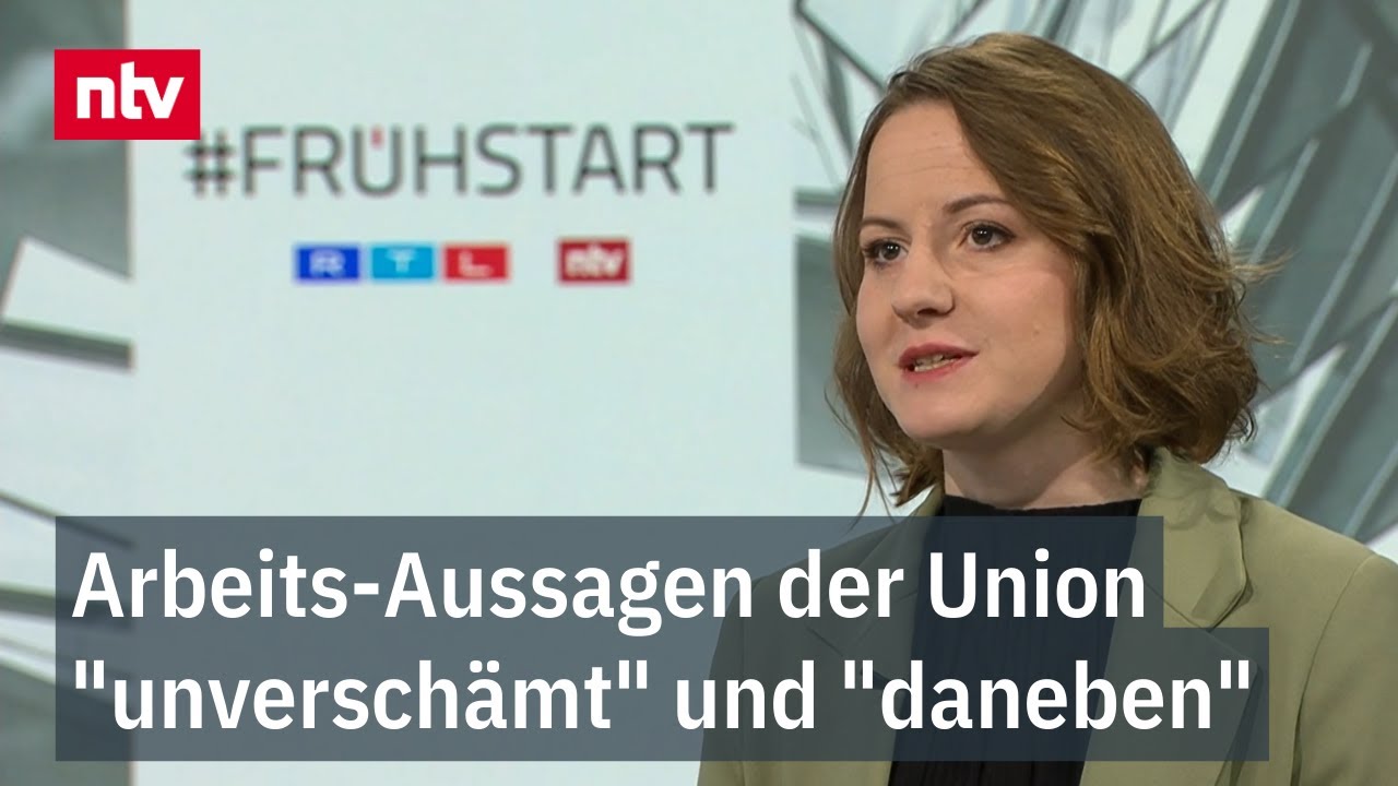 Arbeits-Aussagen der Union "unverschämt" und "daneben": SPD-Politikerin im ntv Frühstart