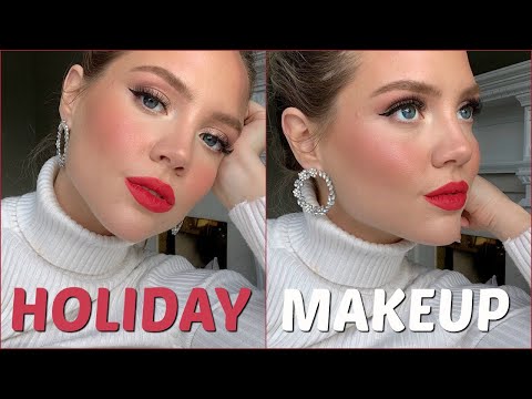 2019 Holiday Makeup | Classic Christmas Makeup | Elanna Pecherle 2019