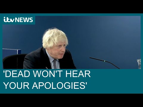 'The dead won't hear your apologies': Families reject Boris Johnson's Covid 'sorry' | ITV News