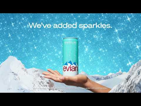New evian sparkling - We've added sparkles