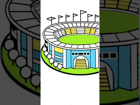 world cup stadium 😨😍#art #football #trending #shortsvideo