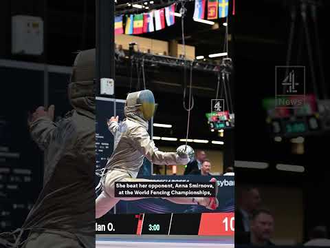 Ukrainian fencer disqualified for refusing to shake Russian opponent’s hand