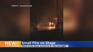 Small fire breaks out at Panic! At The Disco concert at Xcel Energy Center