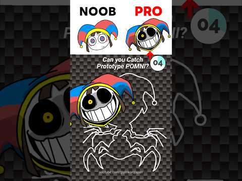 NOOB vs PRO😤Can you catch Poppy Playtime Prototype POMNI? #noobvspro #poppyplaytime #familygames