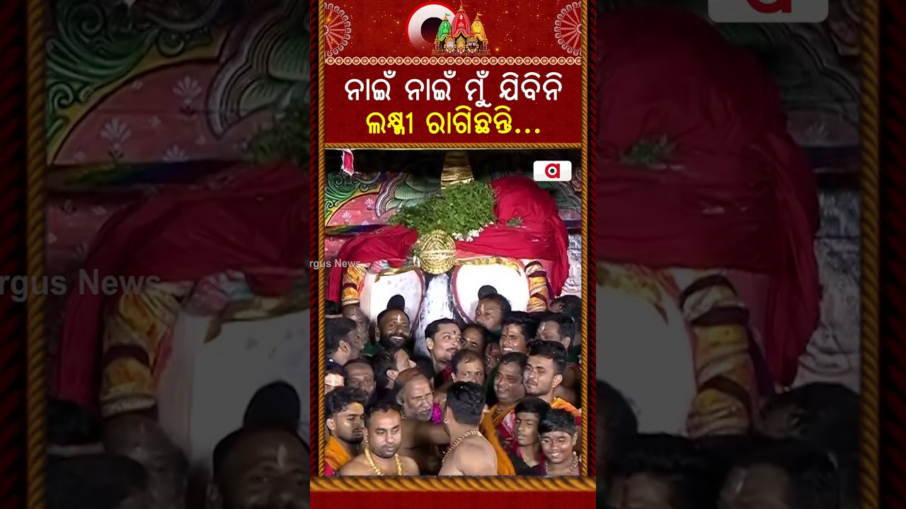 ନାଇଁ ନାଇଁ ମୁଁ ଯିବିନି...| Niladri Bije | Lord Jagannath | Rath Yatra 2026 | Puri News | Argus News