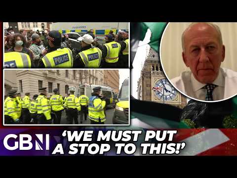 HEATED: Pro-Palestine MOB In TENSE SCENES As London Police CLAMP DOWN Ahead of Gaza Ceasefire Deal
