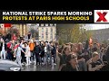 France Protest LIVE: Protesters Rally Outside Paris High School Amid National Strike Action