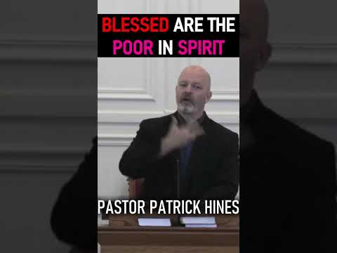 Blessed are the Poor in Spirit - Pastor Patrick Hines Sermon #shorts #christianshorts #JesusChrist