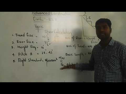 Advance Construction CIVIL 223Stair Calculation