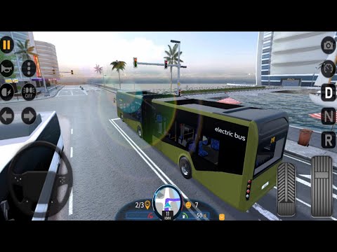 Bus Simulator 2023 - City Bus Driving Dubai (Route-1) Android gameplay #2