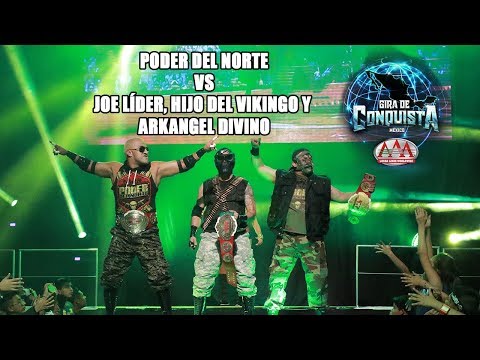 Poder del Norte Vs Joe Líder, Hijo del Vikingo y Arkangel Divino | Lucha Libre AAA Worldwide