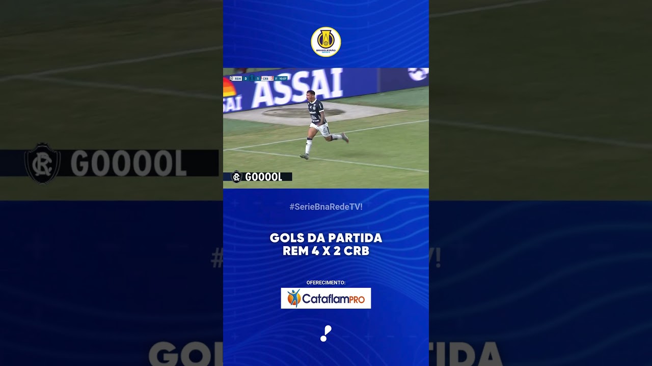 Gols da Partida REM 4 x 2 CRB   Série B 2025