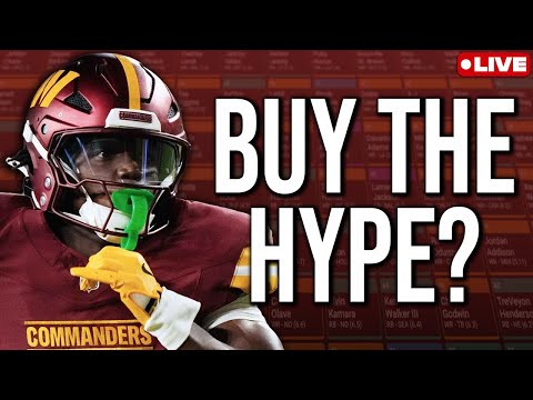 Live Fantasy Football Drafts! - What Camp Hype Are We Buying?
