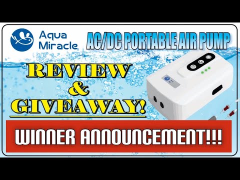 Contest Winner Announcement!!! Did You Win? Aqua Miracle AC/DC AIR PUMP REVIEW & GIVEAWAY!!! Win one!

Watch the Video to Learn How to Win! Plea