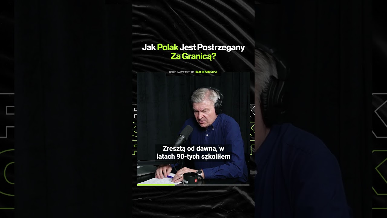 Jak Polak Jest Postrzegany Za Granicą – ft. @KrzysztofSarnecki (premiera w niedzielę o 19:00)