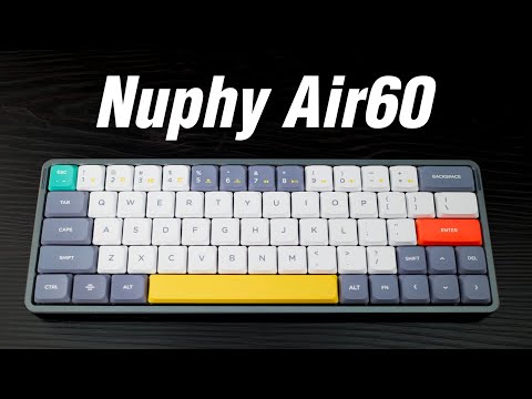 Trên tay NuPhy Air60: keycap đẹp, bao da kiêm đế độc đáo!