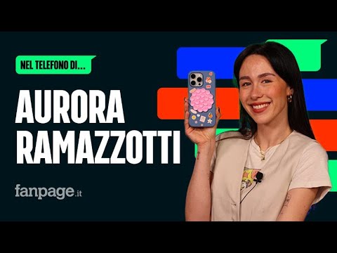 Nel telefono di Aurora Ramazzotti: "Il mio sfondo? Un po' autoreferenziale, ma è una mia foto"