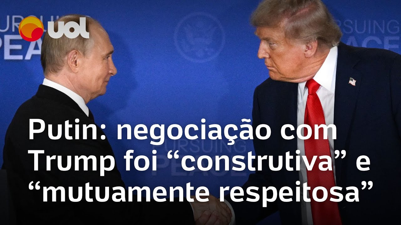 Putin diz que negociações com Trump foram construtivas e mutuamente respeitosas