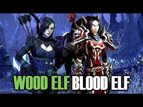 Can You make a Wood Elf Look Like a Blood Elf in ESO?