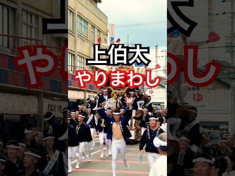 和泉だんじり大連合 上伯太がパレードでやりまわしを決める #danjiri