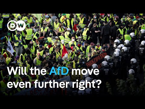 Protesters entrance to far-right AfD party congress in Germany | DW News