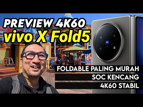Preview Video 4K60 HP Lipat Termurah, Baterai Terbesar di Indonesia: vivo X Fold5