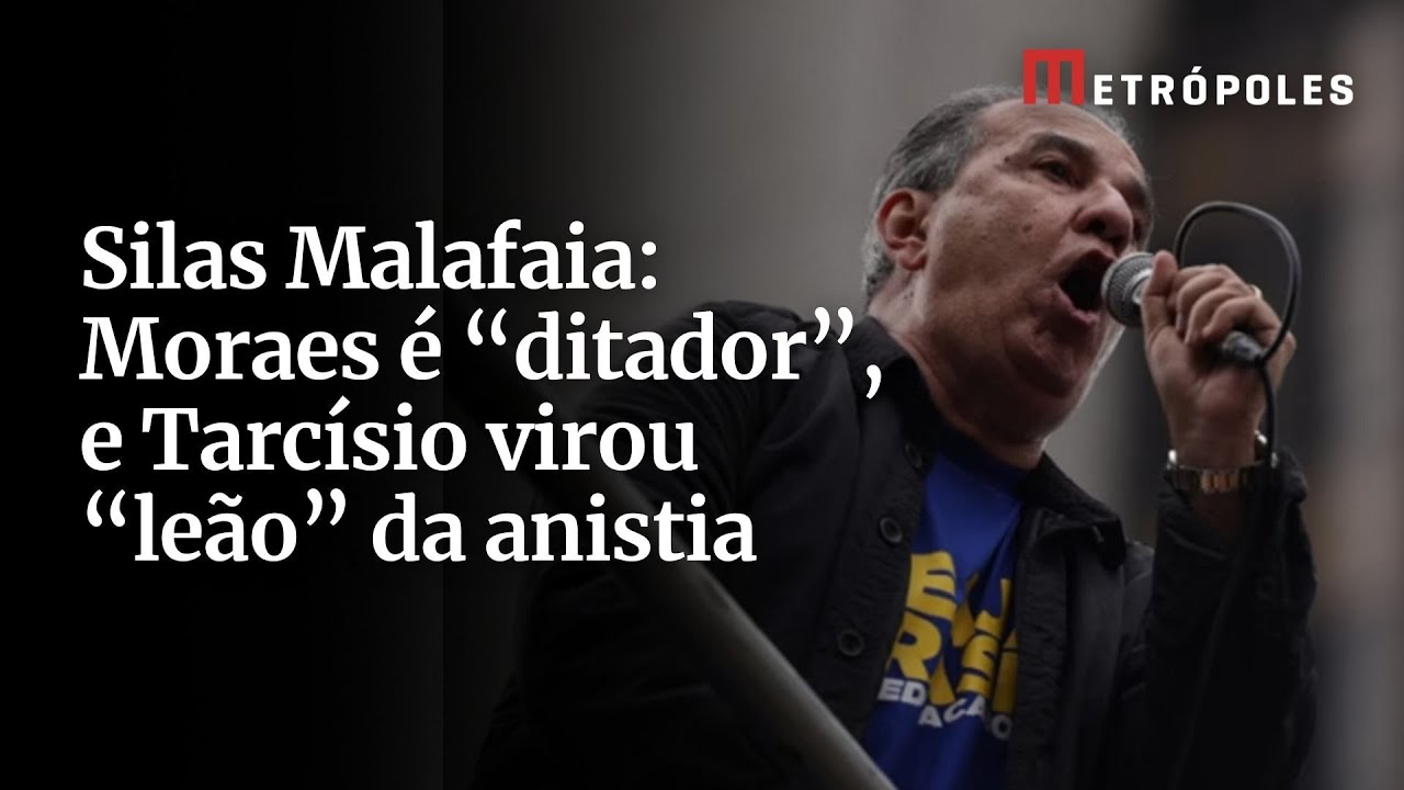 Silas Malafaia Moraes é ditador e Tarcísio virou leão da anistia