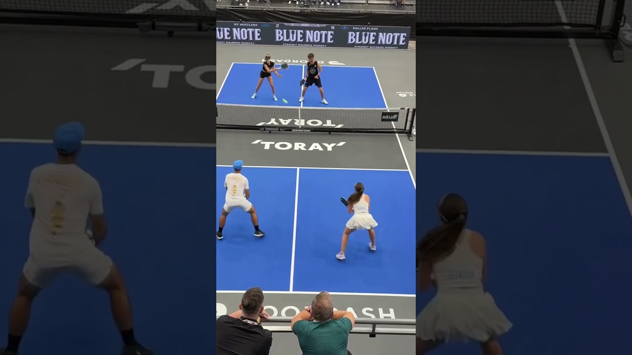 Mixed doubles partners AND siblings! 🎥: @MajorLeaguePickleball #franklinpickleball