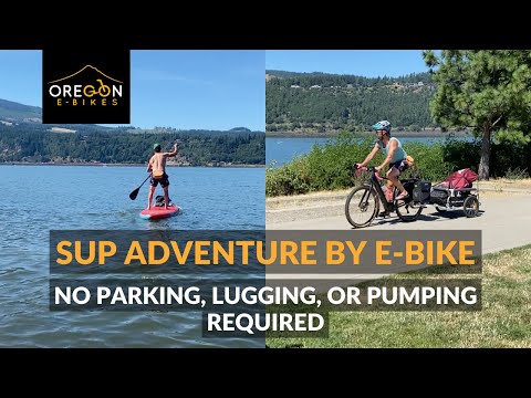 SUP Adventure by E-Bike - No Parking, Lugging, or Pumping Required