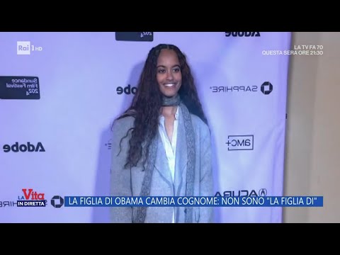 La figlia di Obama cambia cognome: non sono "la figlia di" - La Vita in diretta - 28/02/2024