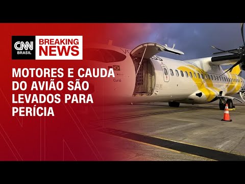 Motores e cauda de avião são levados para a perícia | CNN NEWSROOM