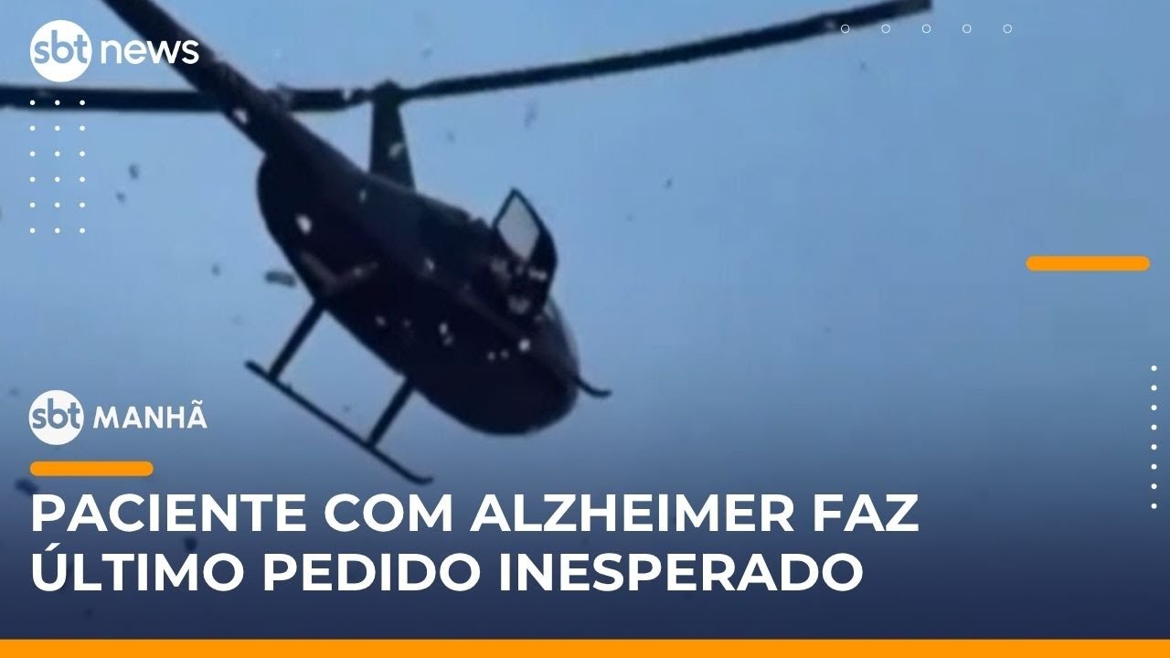 Família atende último pedido de parente e realiza chuva de dinheiro | #SBTManhã