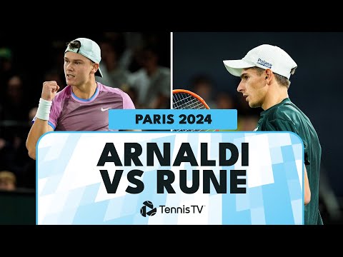 Holger Rune vs Matteo Arnaldi Match Highlights 🤩 | Paris 2024 Highlights