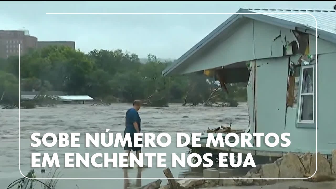 Sobe o número de mortos por enchentes no Texas EUA