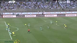 الأهلي 1 النصر 2 في كأس ولي العهد السعودي .